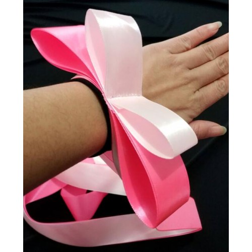 Women's girls multi color ballroom walzt tango flamenco competition dance ribbon  wristband bracelet one pair